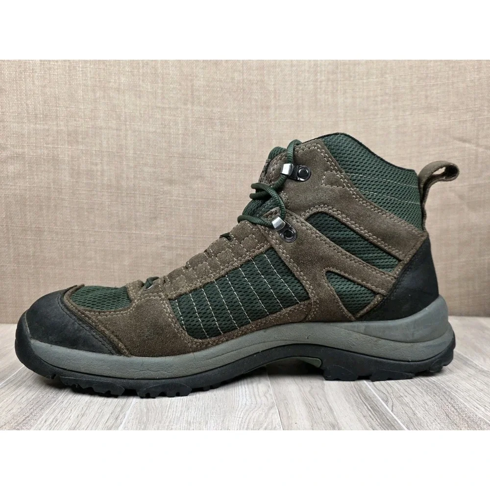 Duluth Trading Co. JackPine Brown Green Walking Hiking Boots Men's Size 13M